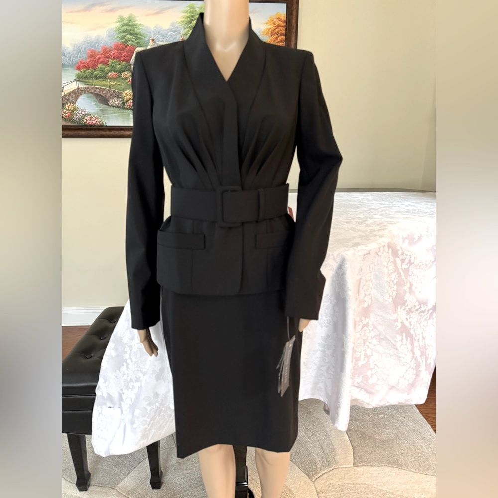 NWT Ann Klein Wool Blend blazer skirt set
